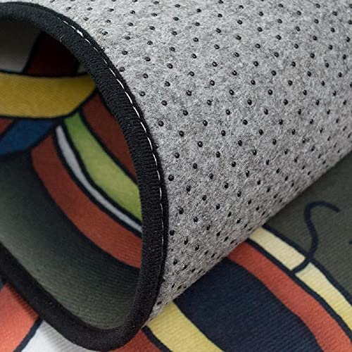 Image of HomeCloud Rubber 6mm Fruit Printed Thick Anti Slip, Washable, Big Size, Printed, Designer Folding Kitchen Mat for Floor Home Bedroom -, Standard Size (40 x 120 cm 40 x 60 cm)