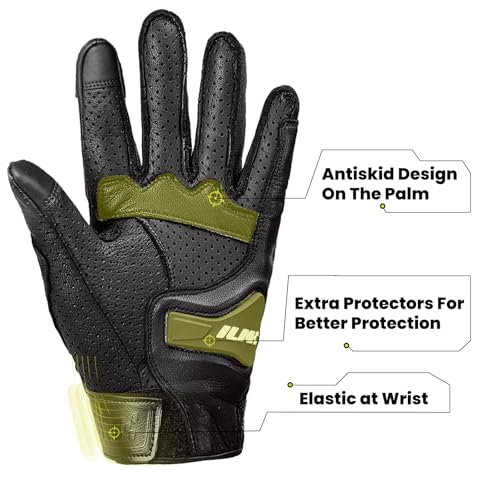 ILM Goatskin Leather Motorcycle Gloves