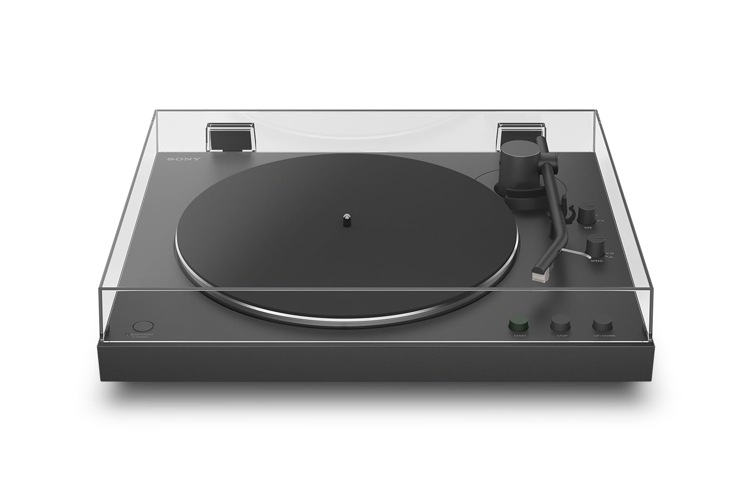 Sony PS-​LX3BT, giradischi wireless Bluetooth con riproduzione automatica, audio Hi-​Res wireless, trasmissione a cinghia, preamplificatore phono, funzionamento a 2 velocità, coperchio antipolvere