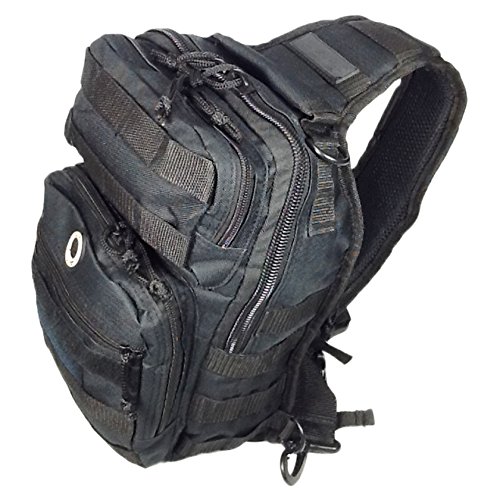 12" 800Cu. In. Tactical Sling Shoulder Hiking Backpack Tl312 Black #TOP21