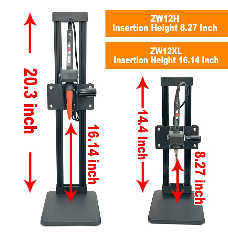 Presse à chaleur verticale avec embouts M2-M8 pour inserts filetés - 2