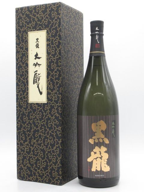 【値下げ】黒龍　大吟醸　龍　1800ml（製造年月日2025年10月） Amazon.co.jp: 黒龍酒造 黒龍 大吟醸 箱付き 25年10月製造 1800ml