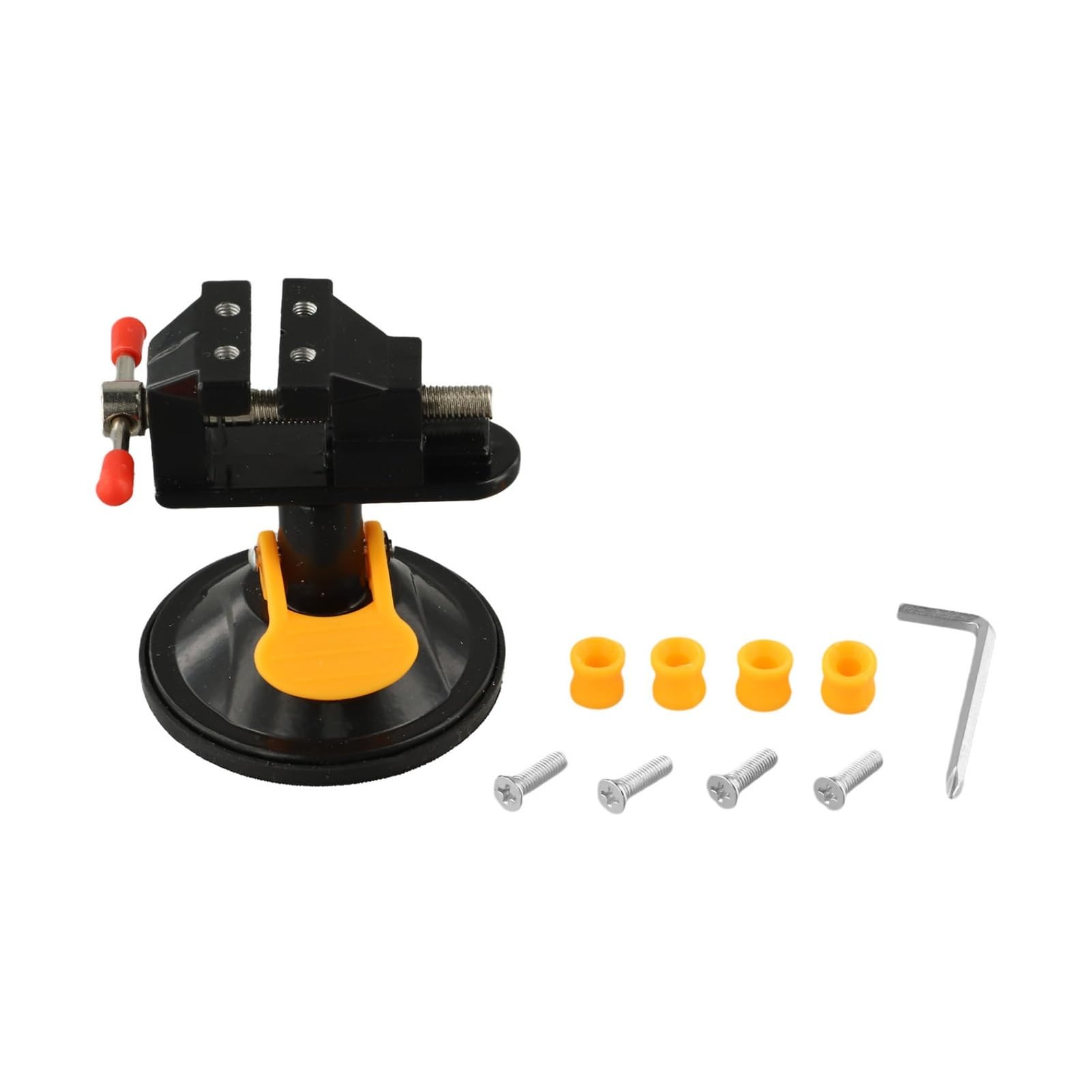 Black, SIve Rotating Vise Rotating Vise for Hobbyists Hobby Vise for Hobbyist and Craftsmen Rotatable Design Wear Resistance(Black)