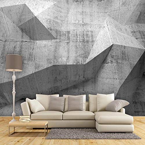 Papier peint mural 3D ciment rétro pour transformer un mur blanc