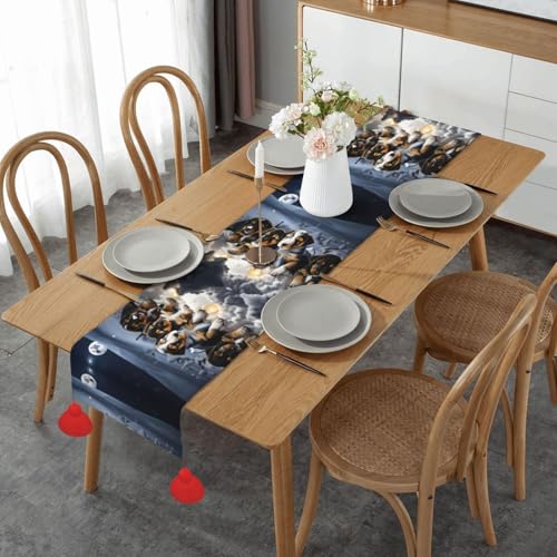 Chemin de table husky lavable pour protéger et décorer votre table basse - 2