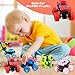 Fahacop 16 Pcs Mini Truck Toys for Boys Small Friction Powered Vehicles Toys for Kids Christmas Birthday Party Favors Family Games Class Rewards