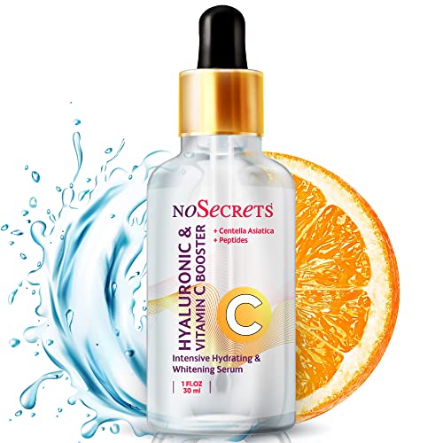 Vitamin C Serum for Face with Hyaluronic Acid - Anti Aging Serum for Face with 10% Vitamin C, 5% Prebiotic (Nutrition) - Hydrating & Lighten Serum, Centella, Peptide and Amino Acids Complex Serum to Reduce Sunspots, Wrinkles, Pigmentation,1 fl oz/30m