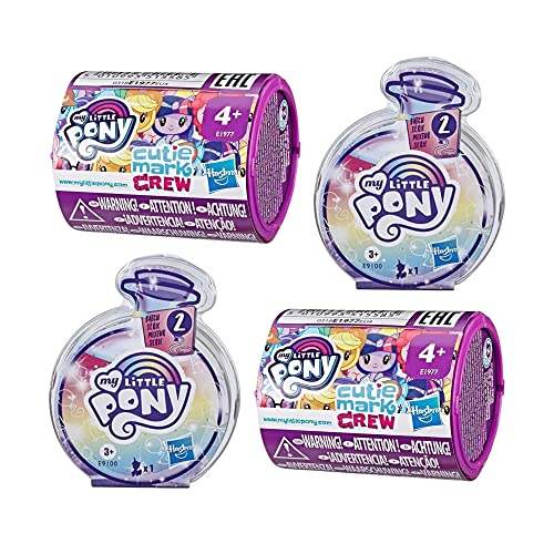 My Little Pony Blind Bag Bundle - 2X Cutie Crew Series 2 Friendship Party & 2X Magical Potion Blind Bag Pack of 4 Blind Bags