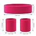 Hoter Sweatband Set Sports Headband Wristband Set Sweatbands Terry Cloth Wristband Athletic Exercise Basketball Wrist Sweatband and Headbands Moisture Wicking Sweat Absorbing Head Band