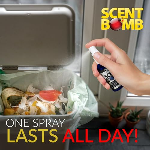 Image of Scent Bomb Air Freshener Spray, Long-Lasting Odor Eliminator - Effective Deodorizer for Home & Car, Fresh Room Spray for Kitchen, Bathroom & Smell Neutralizer - 1 oz Pack of 4, Fierce Scent