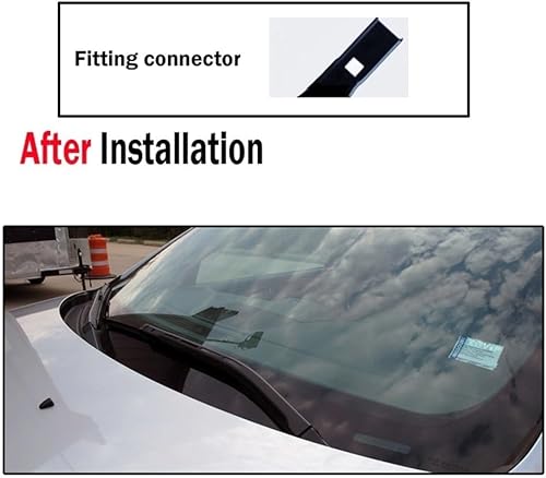 Miniatura 2 de Limpiaparabrisas LHD para limpiaparabrisas delantero, compatible con GMC Acadia MK1 2007-2011, limpiaparabrisas limpio, cepillos de lluvia de