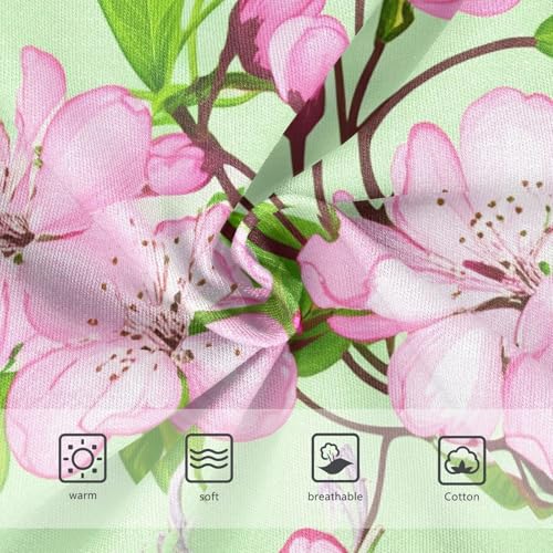 Florals Toddler Girls Underwear 2t Cotton Panties for Girl Pink Cherry Blossom Flowers Green Briefs Kids Undies3