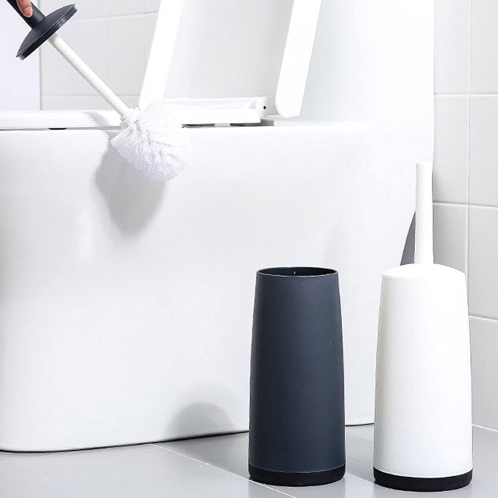 Escobilla Baño/Escobilla y Portaescobillas de Baño Escobilla de baño cerrada Soporte de mango largo Escobilla de baño Diseño simple Escobilla de baño Limpieza de baño Juego de escobilla de baño Escobi