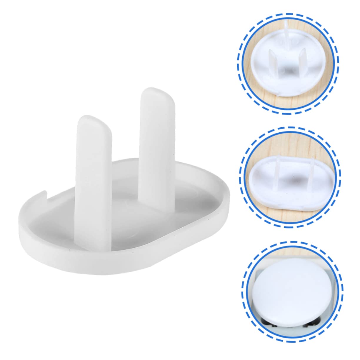 BRIGHTFUFU 40Pcs Safety Outlet Plug Covers Childproof Electric Socket Protector Odorless Material Easy to Install Prevents Electric Shock for Design