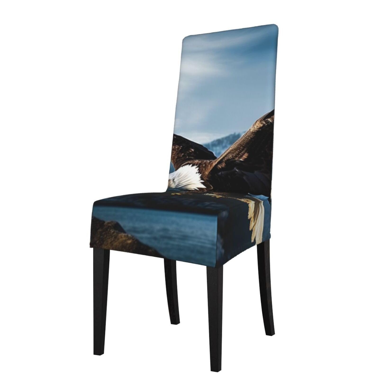 FodPand Stretch Chair Covers for Dining Room, Eagle At Hunting Chair Seat Covers Washable Detachable Chair Slipcover Chair Protectors Covers for Kitchen,Wedding,Party