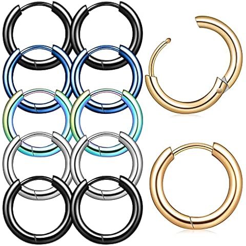 Holibanna Titanium Steel Small Hoop Earrings Cover