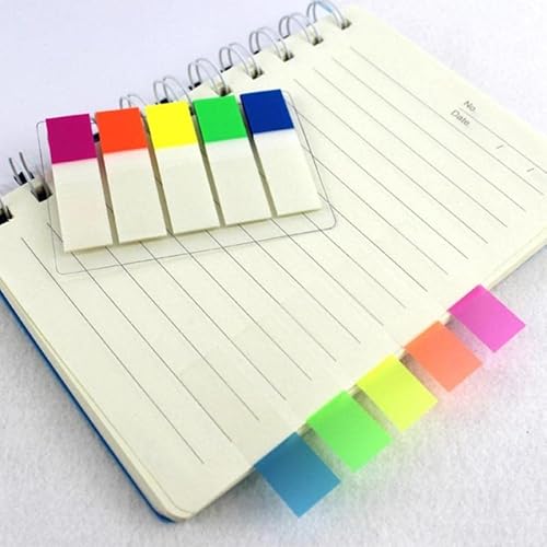 Marcador de página 5 flags Stick Note - 100 notas coloridas