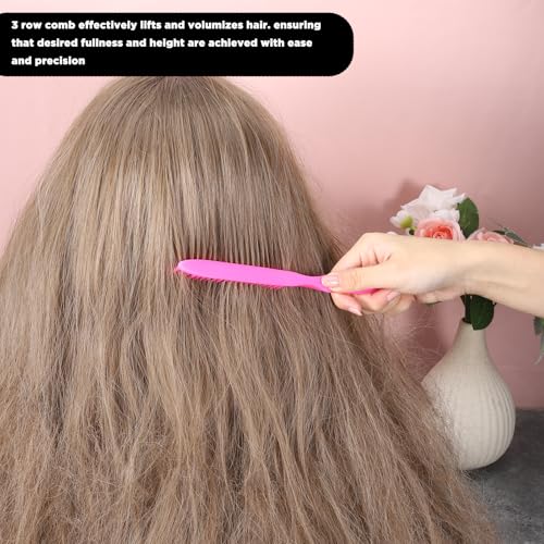 Set de 2 Peines para Cabello Ondulado Rosa miniatura 4