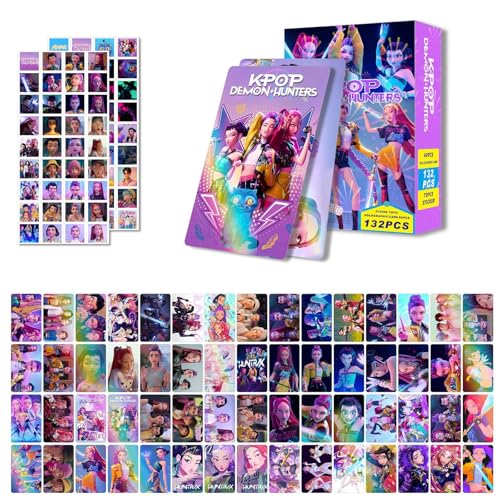 DDaMeehGE Set Demo Merch de Cartas para Fans y Coleccionistas, 60 Cartas Demo + 72 Pegatinas Hunte, Cartas Coleccionables Estilo Anime para Regalos, Decoración e Intercambio