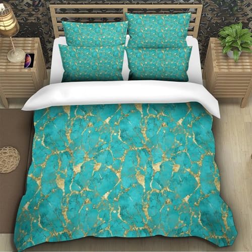 Parure de lit coucher du soleil 260x220 housse couette microfibre - 5