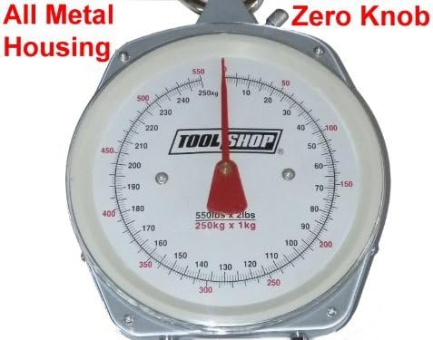 550 lb 250 Kg Heavy Duty Metal Hanging Sportsman Dial Scale All Metal