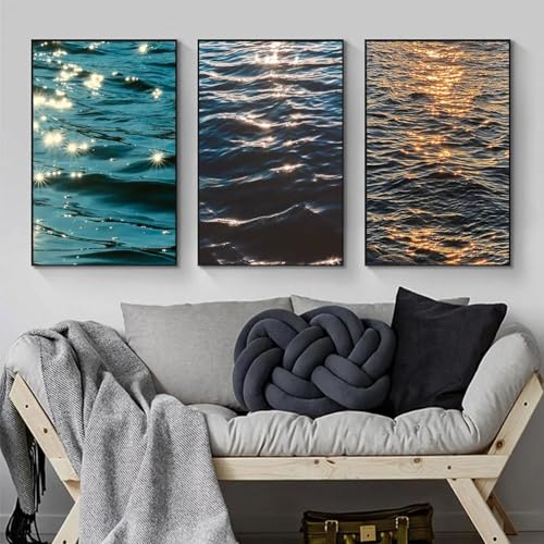 Affiches d'art mural ondulation eau de mer 50x70 - 2