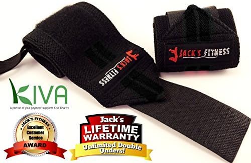 Jack's Fitness® Wrist Wraps for Weight Lifting – Bench Press - Boxing Wraps