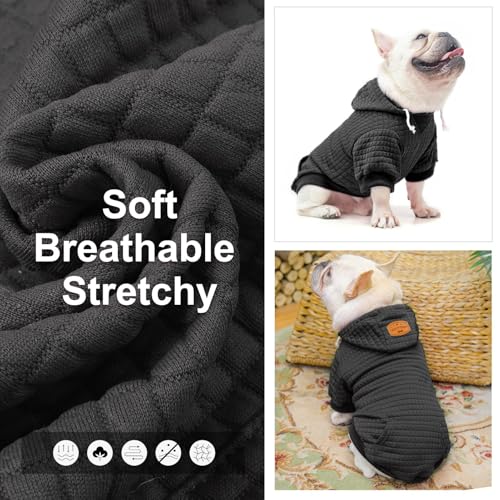 Image of BEAUTYZOO Dog Hoodies Sweater for Large Dogs,Waffle‑Like Laminated Pet Coat