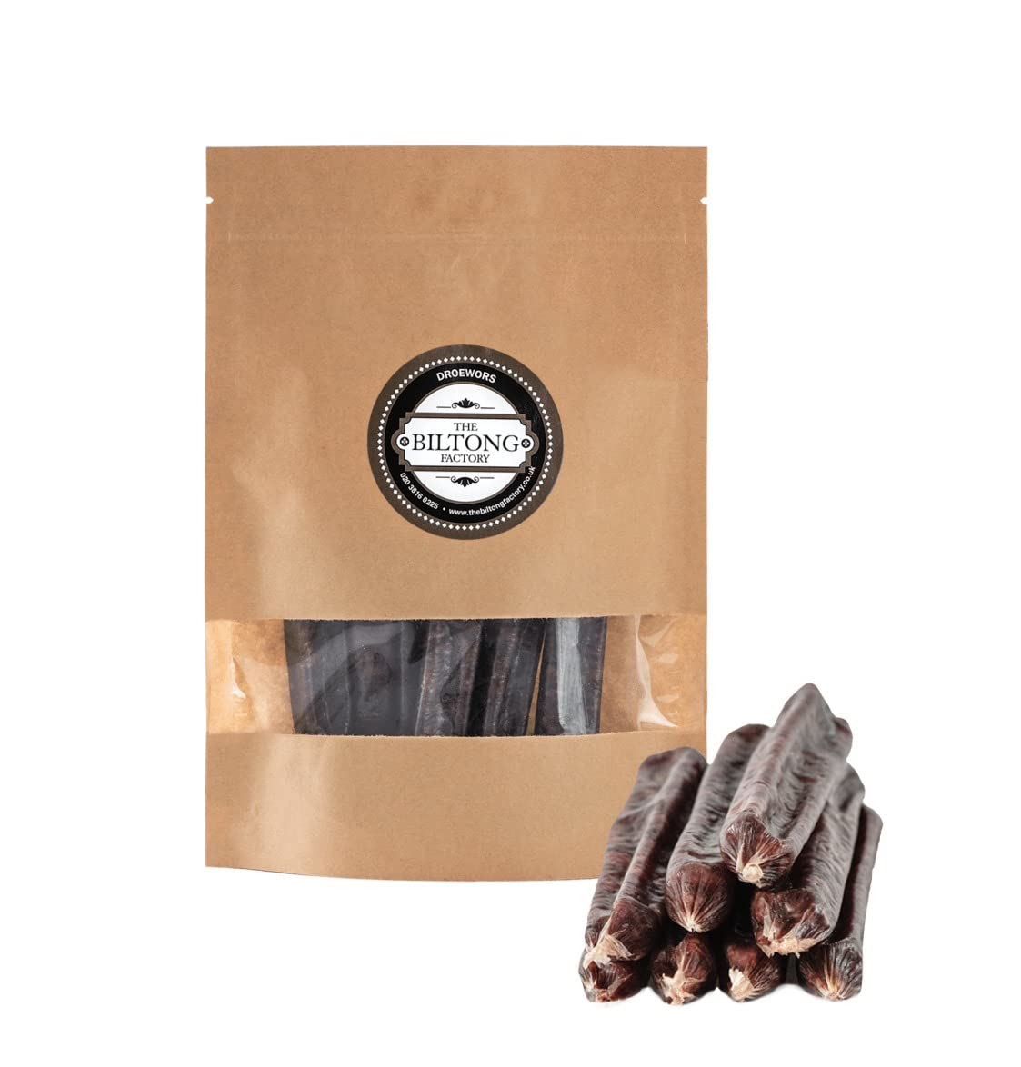 Droewors (Drywors) Snack Bags 2x80g by The Biltong Factory