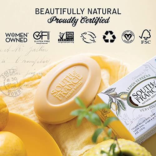 South Of France Bar Soap - Lemon Verbena - Full Size - 6 Oz #TOP4