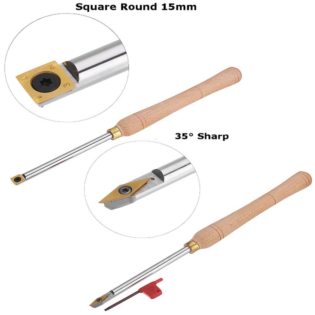 Scalpelli da Legno Professionali Fresa con Inserto in carburo di tungsteno Rivestita in Titanio for hobbisti del Legno, Fai da Te o falegnami