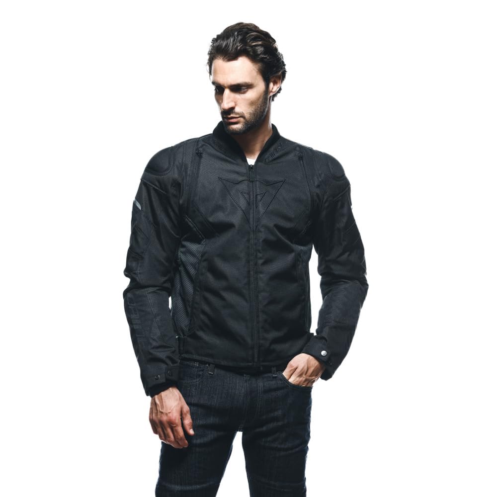 Dainese - Avro 5 Tex Jacket, Chaqueta de Moto de Tela con Protectores de Hombros