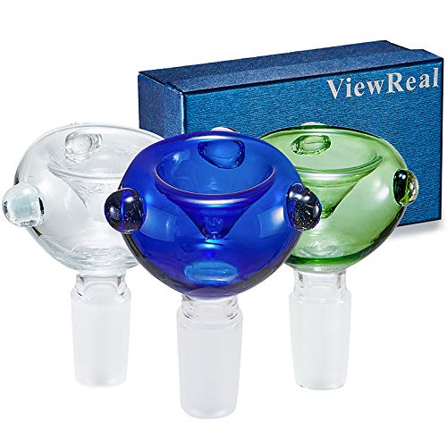 ViewReal 14mm Bowl 3Pack Glass Decorative Craft Bowl Supplies