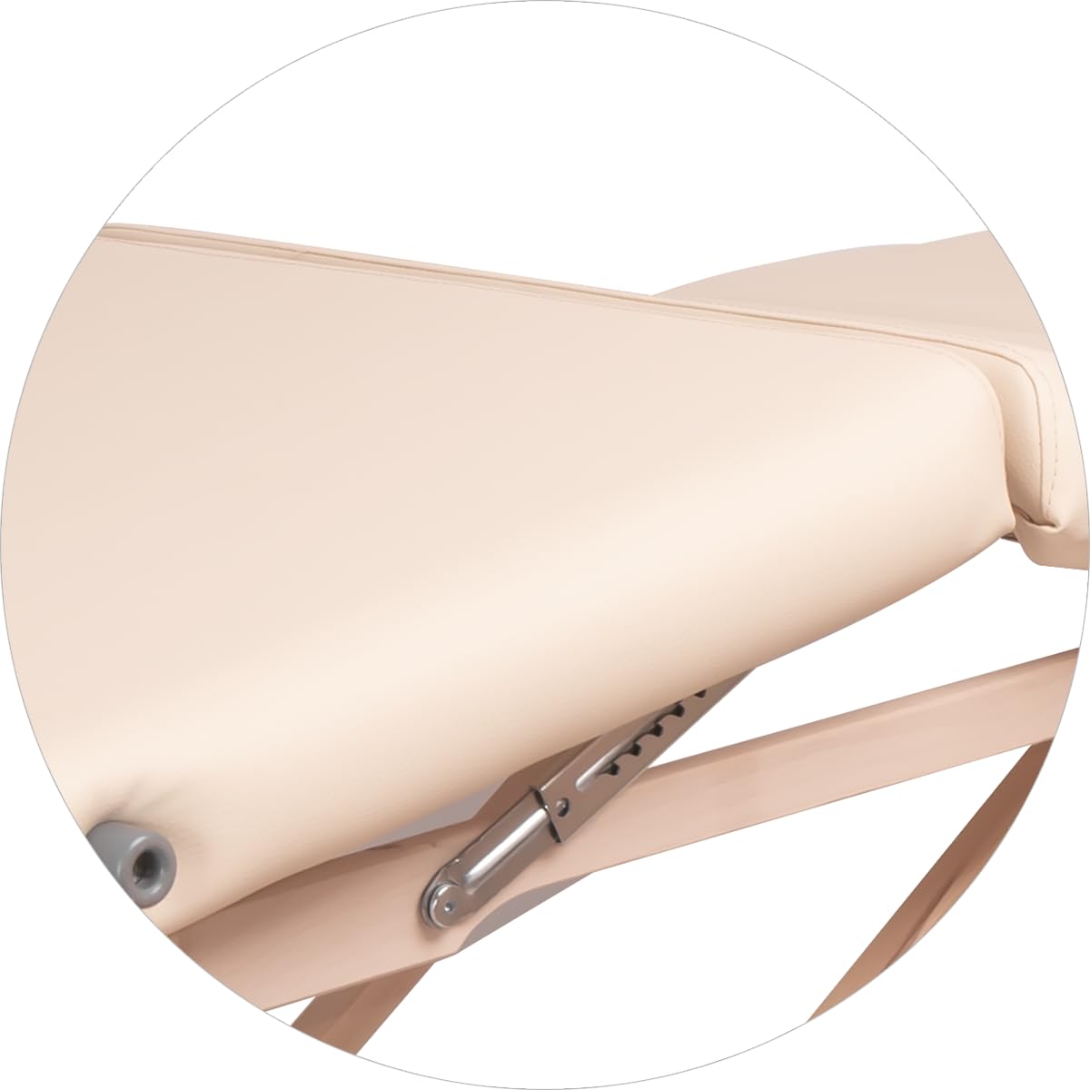Kosmetikliege Cosmo - klappbar - stabil - mit Kosmetikablage - ergonomisches Kopfteil - vordere Armlehne - verstellbare Platten