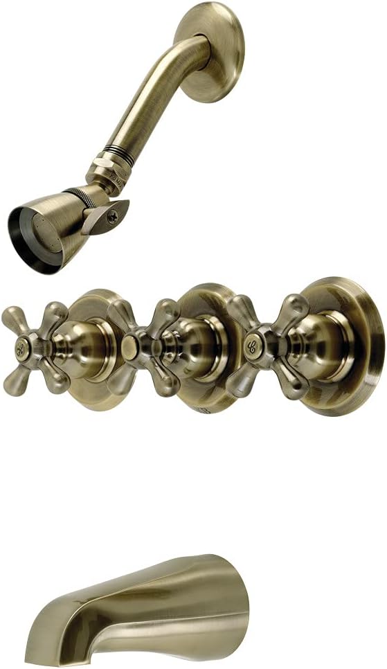 Kingston Brass KB230AX Victorian Tub and Shower Faucet, Matte Black, 72 x 8 x 7.38