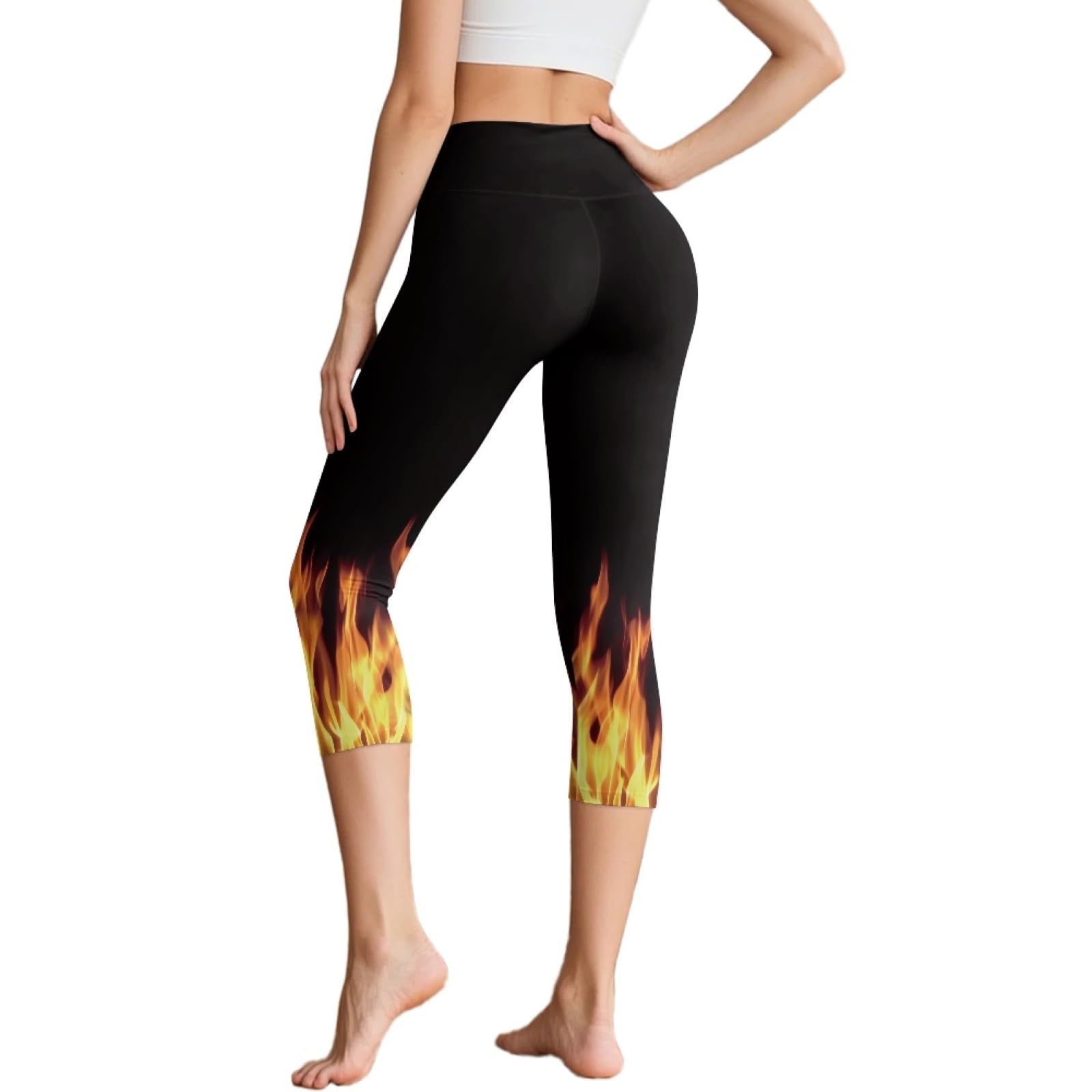 Amzbeauty Leggings de cintura alta para mujer, suaves, elásticos, con control de abdomen, talla grande, entrenamiento, gimnasio, yoga