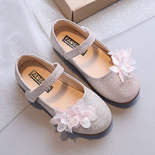 Performance Dance Shoes For Girls Childrens Shoes Pearl Rhinestones Shining Kids Princess Shoes Girl Thongs for Kids4