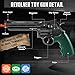 Revolver Toy Gun with 100 Soft Bullets,Gun Fidget Toy,Christmas Birthday Gifts for Boys Kids Adult Age 8+(Black)