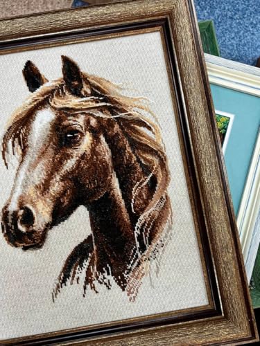 Image of RIOLIS - Proud Spirit 2293, Animal Cross Stitch Kits 11 inchx15, Cross Stitch Kits for Beginners & Advanced, Crossstitching Kit Adult, Embroidery Counted Stitching Kit