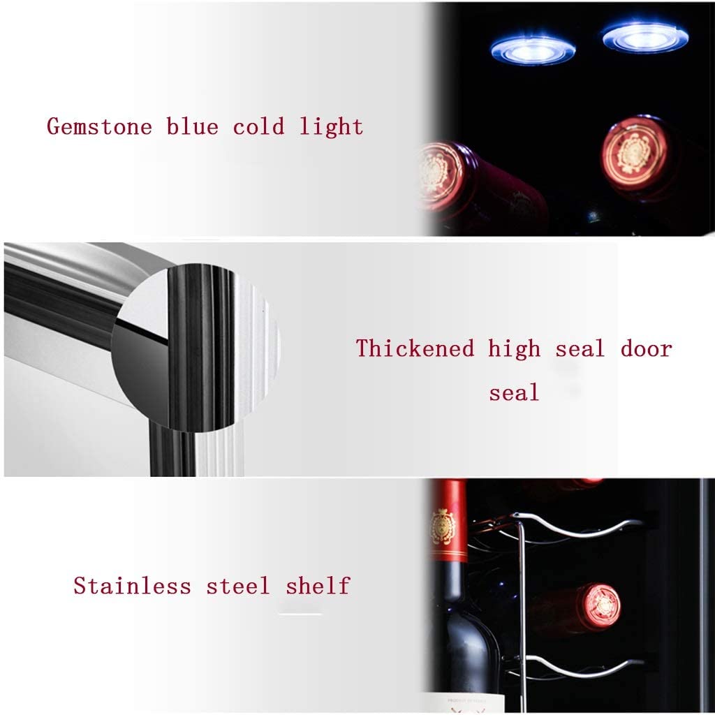 Dingyxin Wine Cooler Wine Cabinet Home Ice Bar Office Refrigerator Wine Cooler Single Door Refrigerator on Fridge.com - View 4