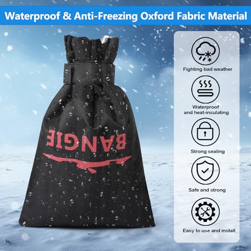 Bangie SLTG-B Faucet Covers For Winter - Outdoor Faucet Cover With Foil Insulation - 420D Industrial Oxford Waterproof Faucet Cover thumb #5