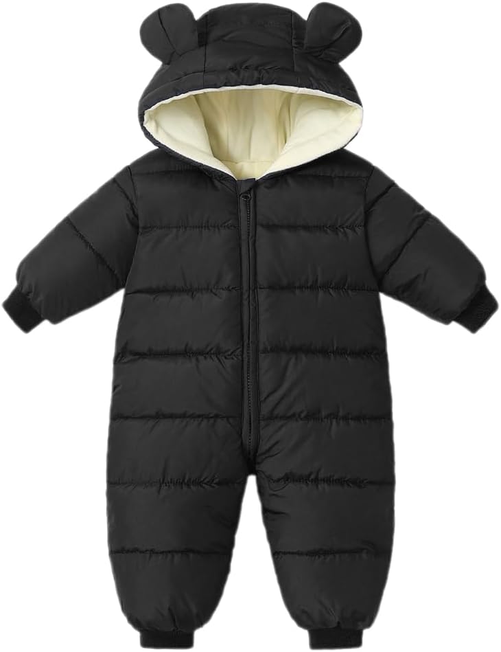 Combinaison Ski Bébé BRONG - Hiver Épais Coupe-Vent - Pour Filles Et Garçons 0-24 Mois