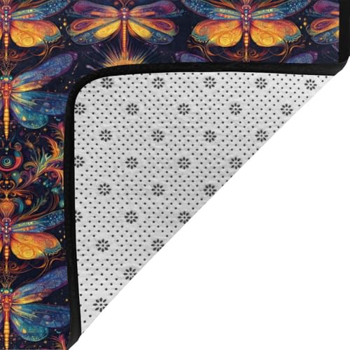 Tapis bohème salon lavable et antidérapant grand format - 5