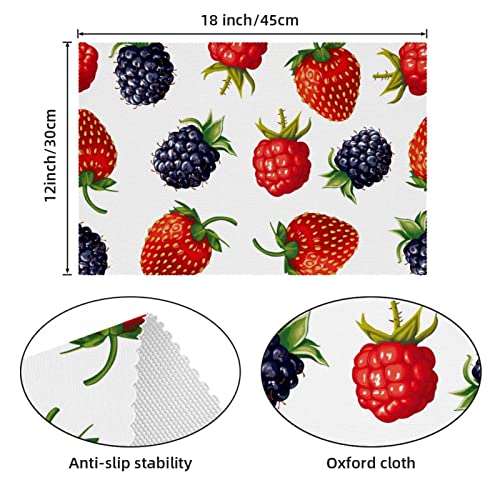 Sets de table de 30,5 x 45,7 cm Berries pour protéger la table - 5