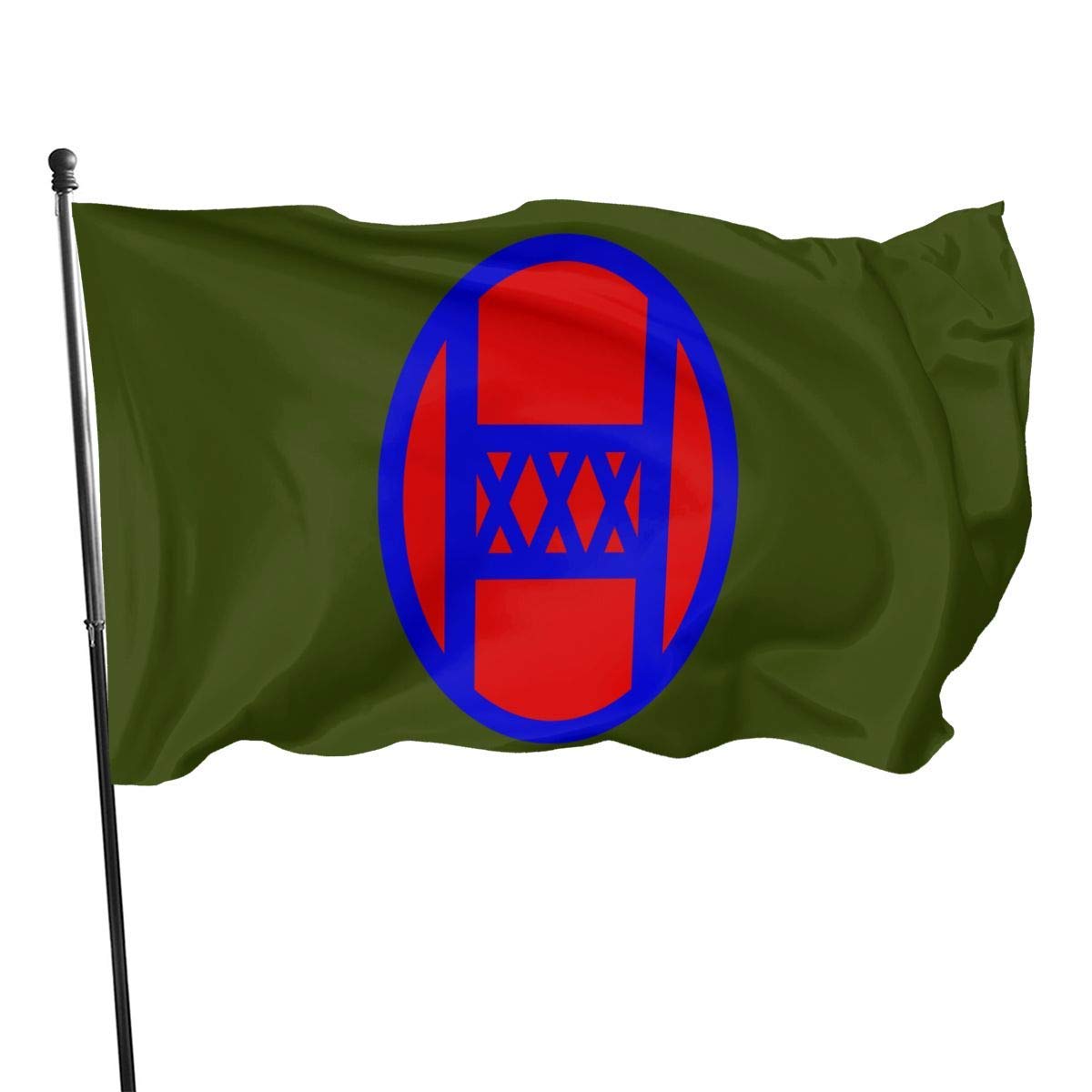 gymini US Army 30th Infantry Division Flag 3' X 5' Ft Outdoor Flags Banner Breeze Flag