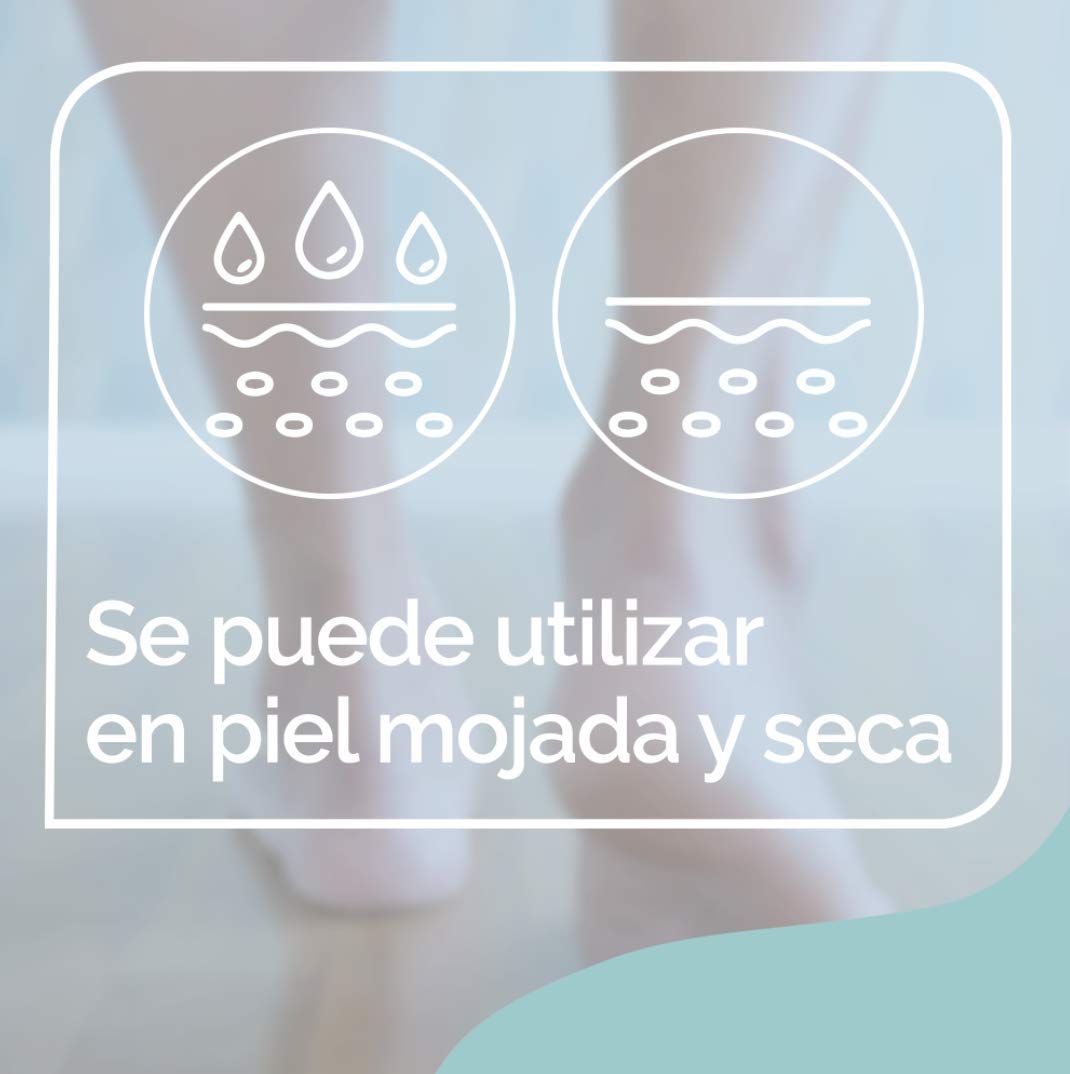 Scholl Eléctrica Durezas Pies Velvet Smooth con Cabezal Exfoliante, Color Rosa, Lima