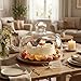 QWORK Glass Dome Cloche with Acacia Wood Tray – 7