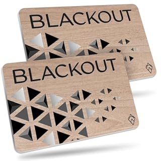 AKIELO BLACKOUT RFID Protection Card – Scheda Blocco RFID Anti-Frode Ultra Sottile – Proteggi Carte di Credito Contactless – Porta Carte con Protezione in Legno Ecologica (Edizione Legno – 2 Pezzi)