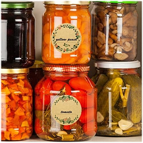 500 Pieces Adhesive Stickers Roll (5*5cm) for Store Owners, Crafts, Jar and Canning Labels, Price Tags