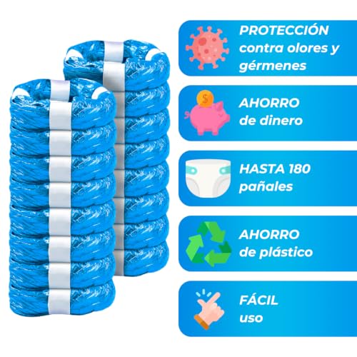 Miniatura 3 de My Happy Nappy 16 Recambios Para Cubo Pañales 4,5 M Perfumados Anti-Olor